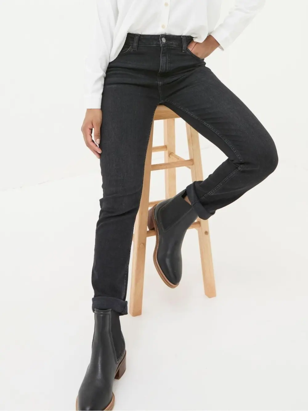 Chesham Washed Black Jeans