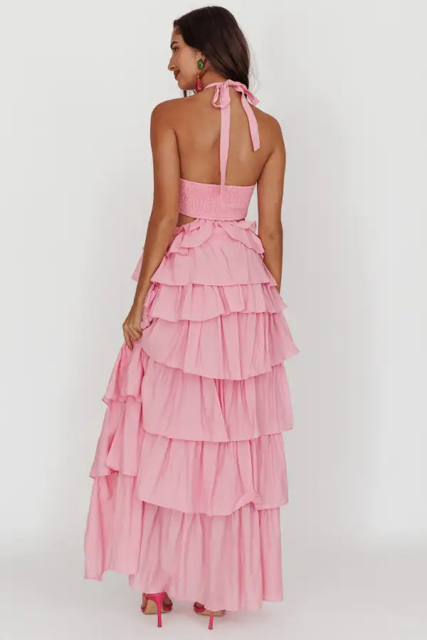 Elegant Halter Maxi Dress