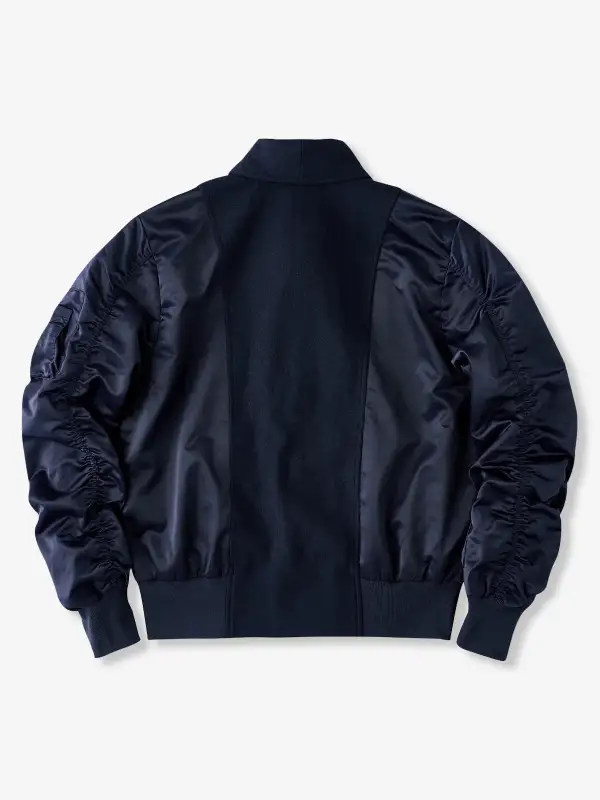 Men's Fleece Lined Tweed Bomber Jacket