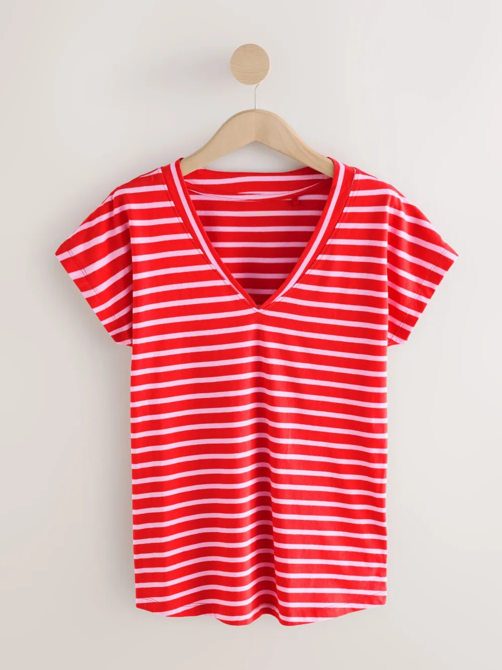 V-Neck Tops Pack Of 5 Cotton T-Shirts