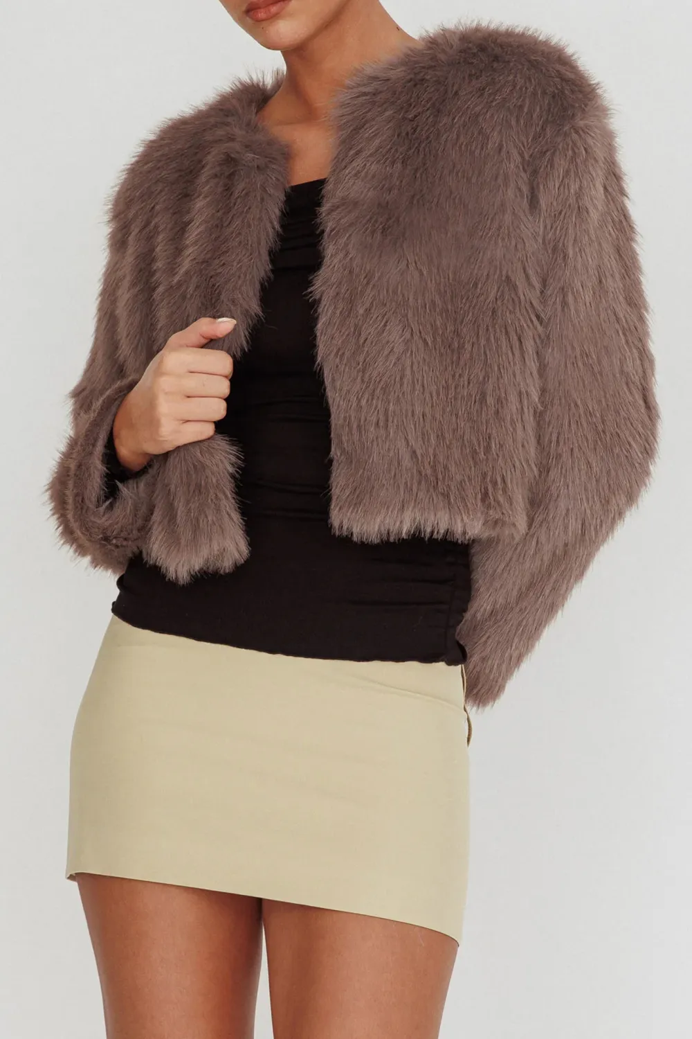 Short Soft Fluffy Coat