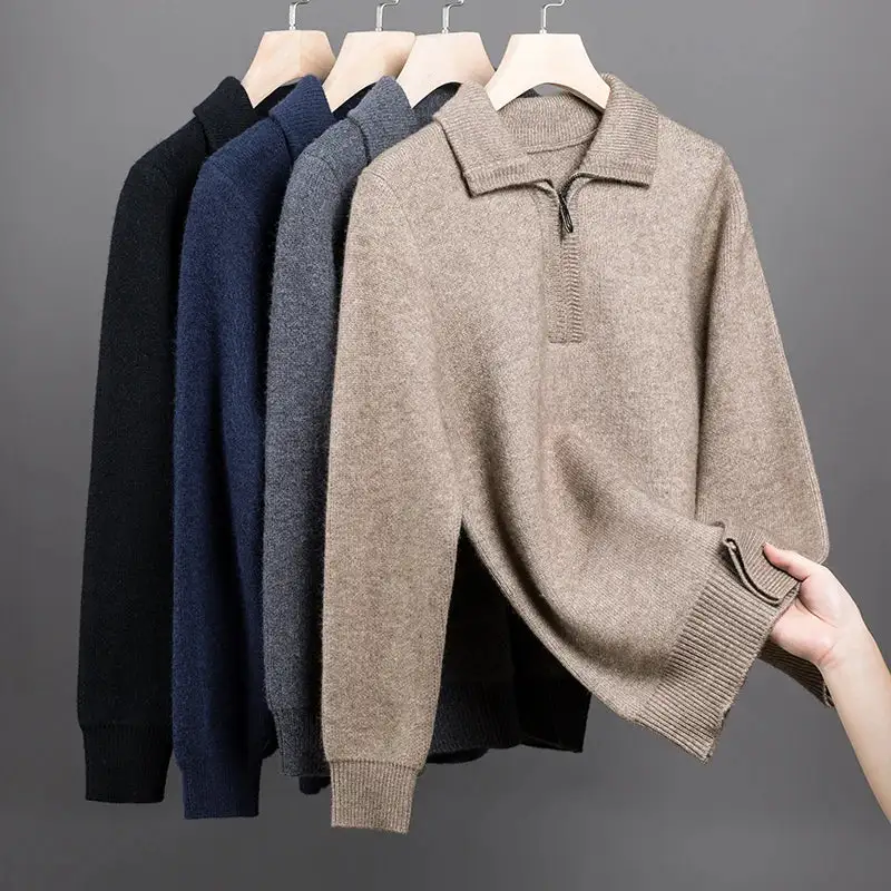 Quarter Zip Knit Sweater