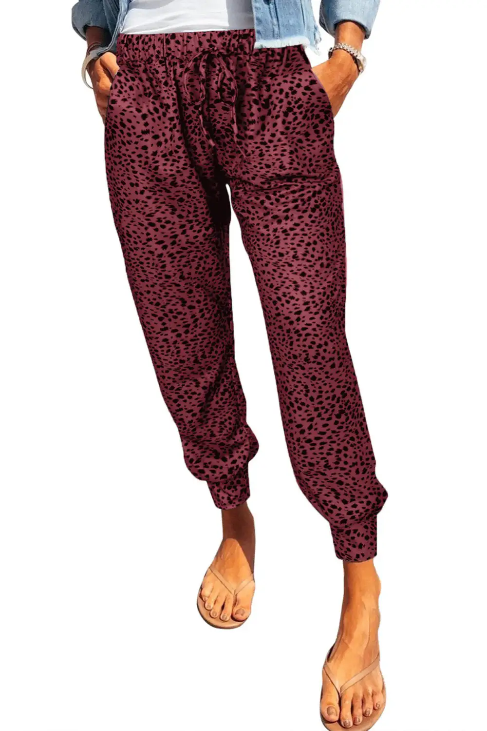 Pocket Printed Jogger Pants