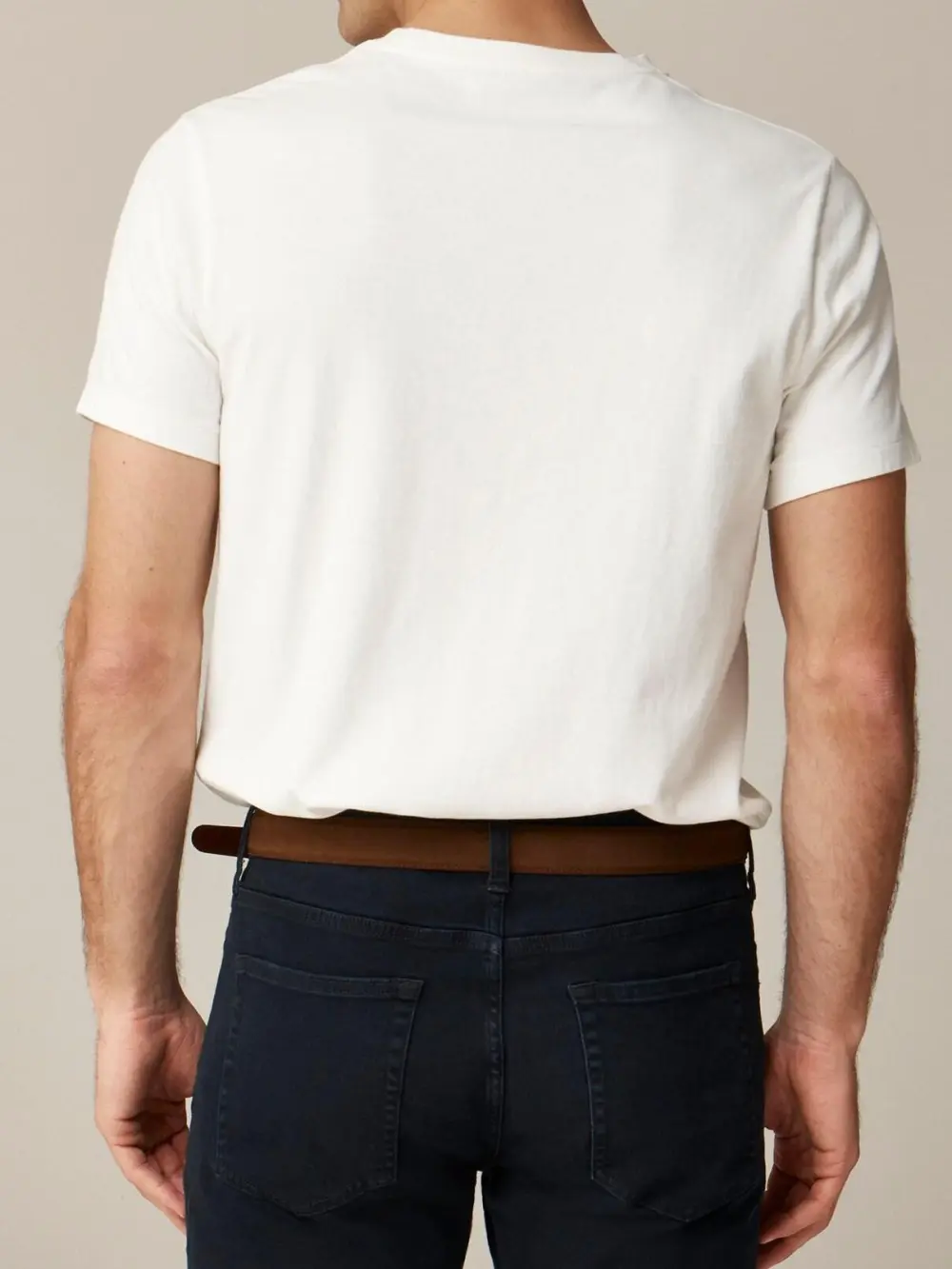White Basic Crew Neck T-Shirt