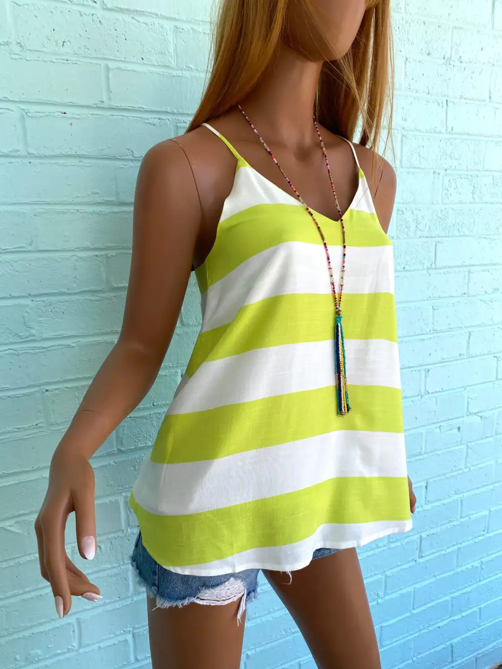 Striped Sleeveless Tank Top
