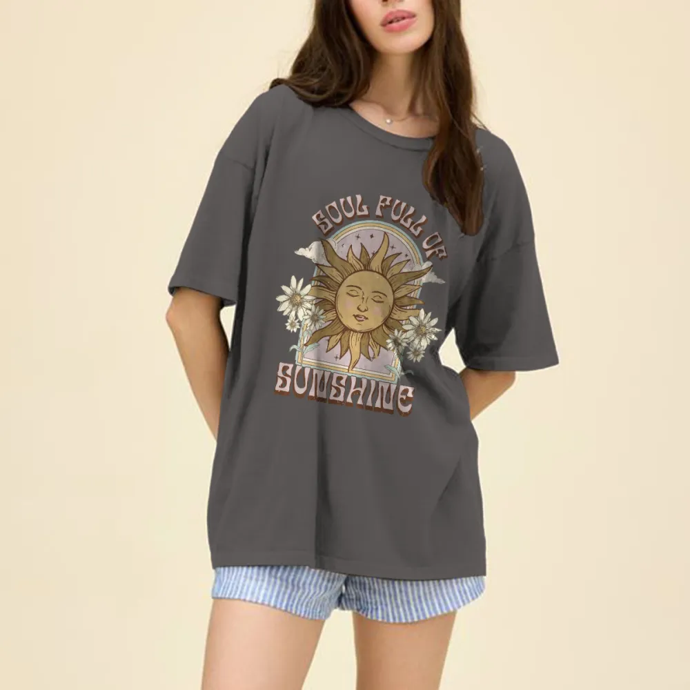Convey A Sunny And Positive Feeling Casual T-Shirt