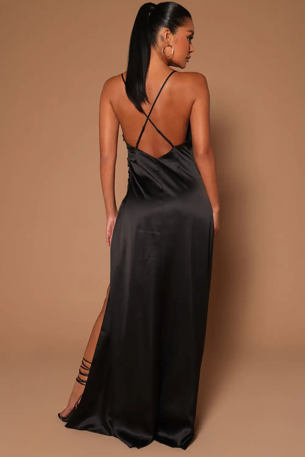 Angelina Maxi Dress - Black
