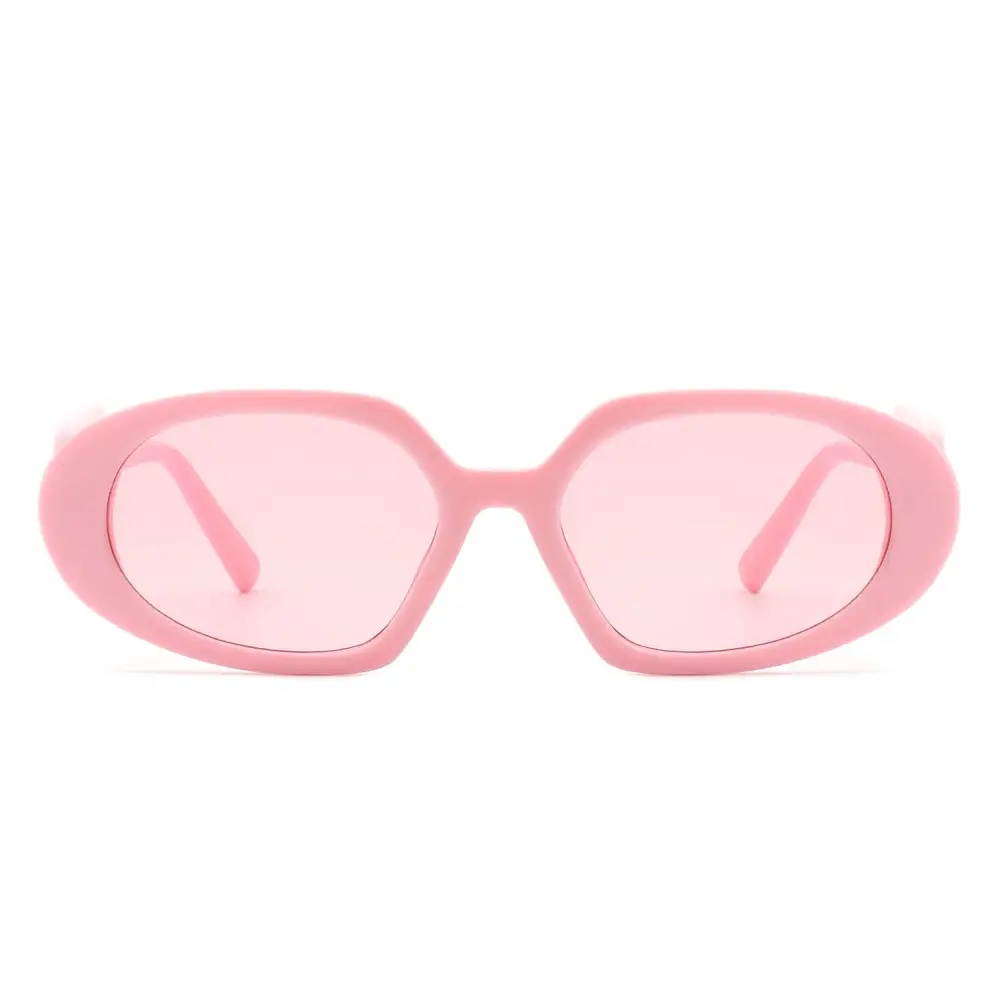 Rectangle Oval Frame Sunglasses