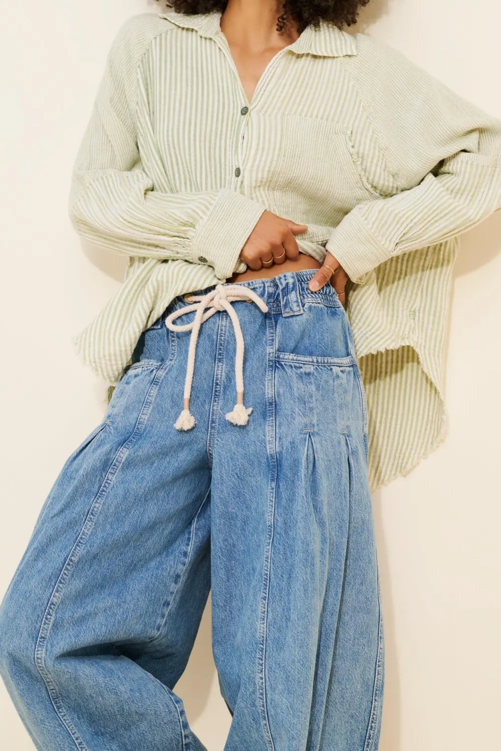 High Rise Pull-On Jeans