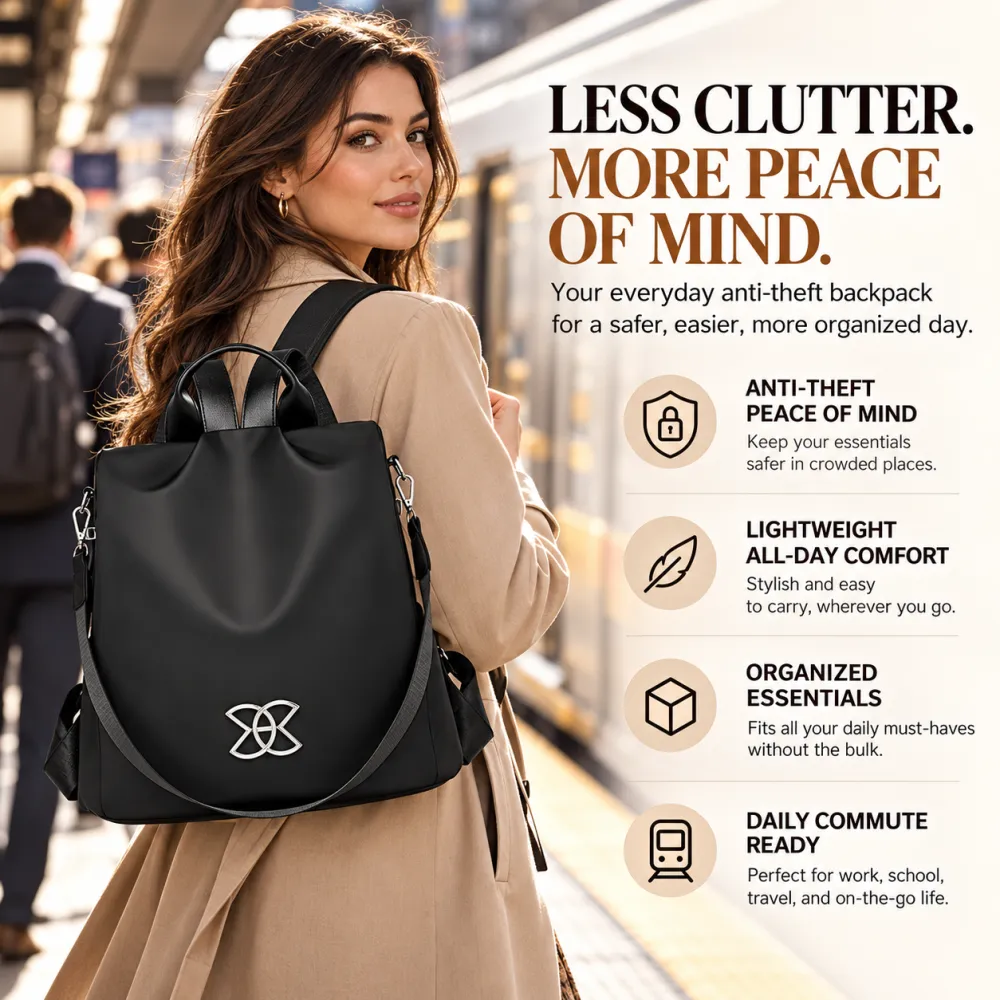 Multi functional anti-theft backpack