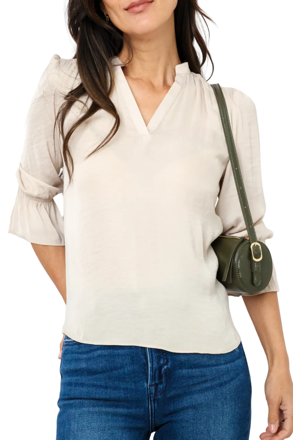 Neck Neck Flared Blouse