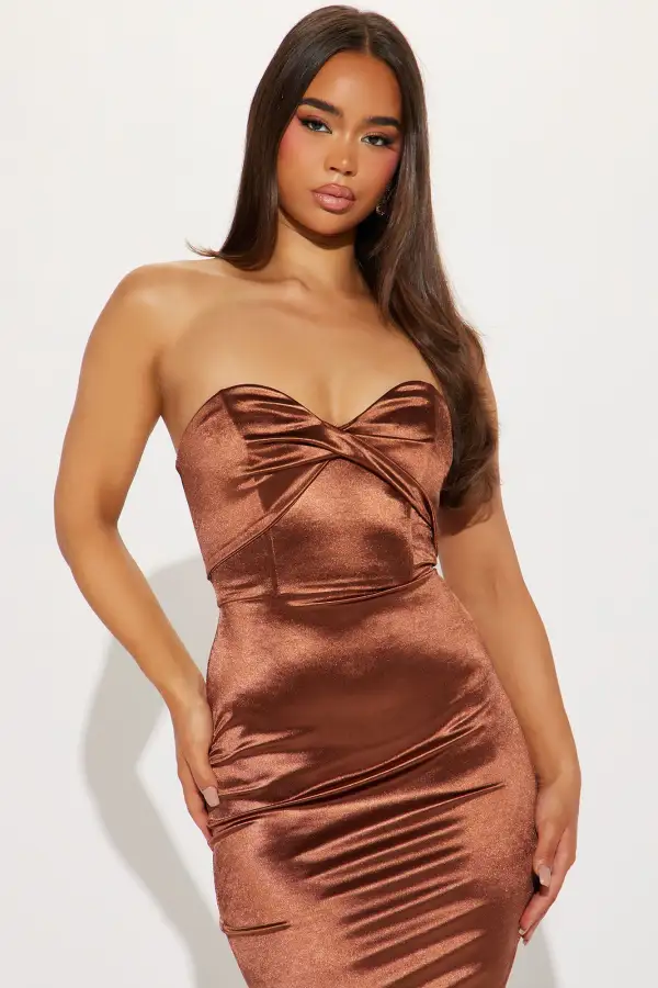 Missy Midi Dress - Cognac