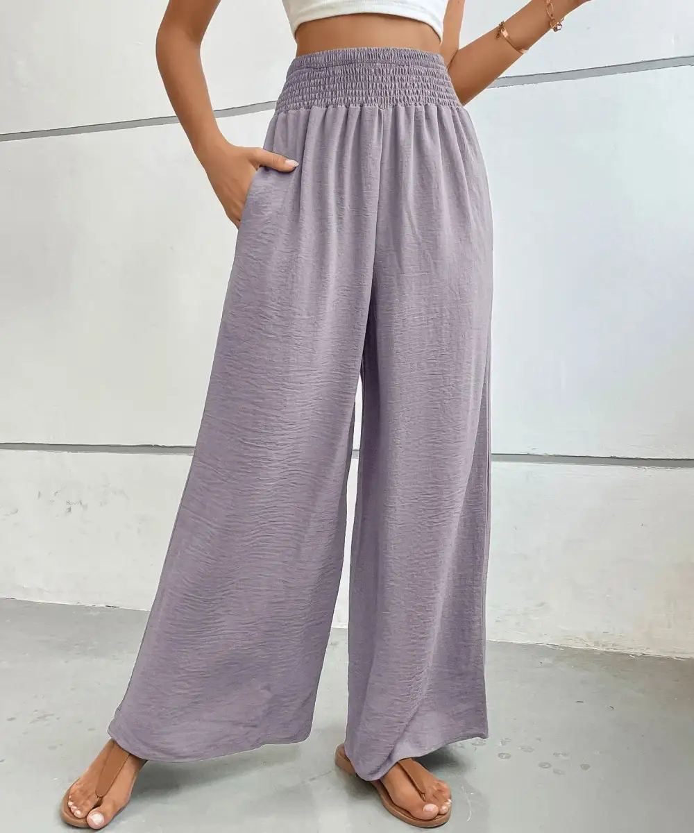 Soft High Waist Wide Leg Pants