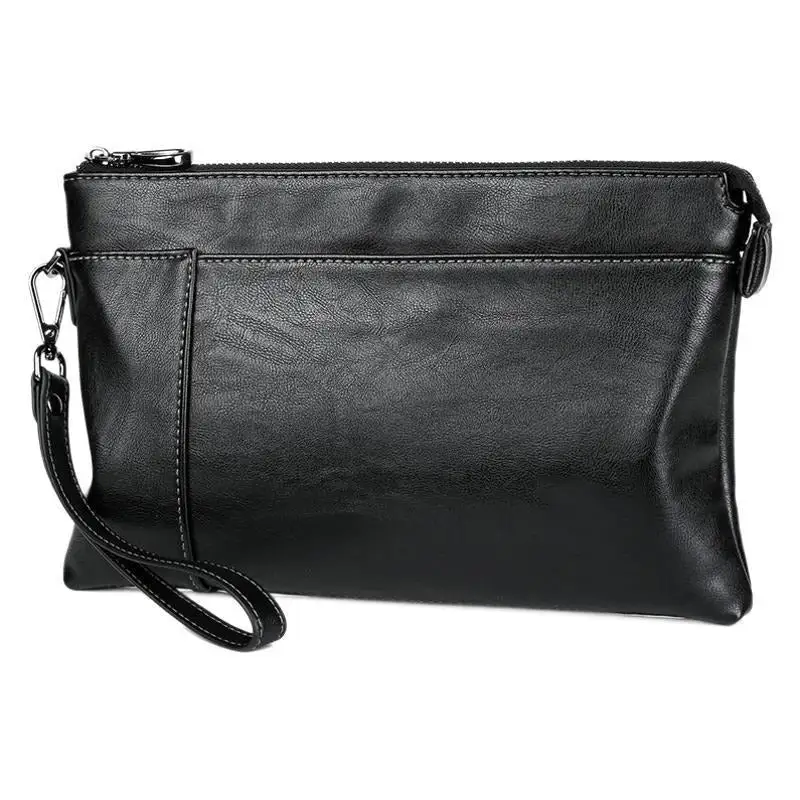 Leather Textured Clutch Bag