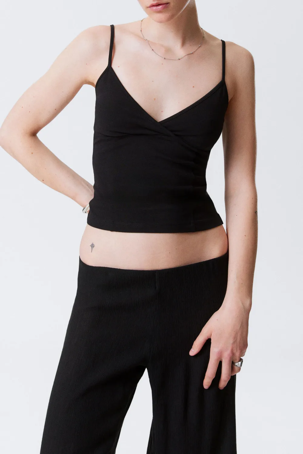 Cross Detail V-Neck Cami