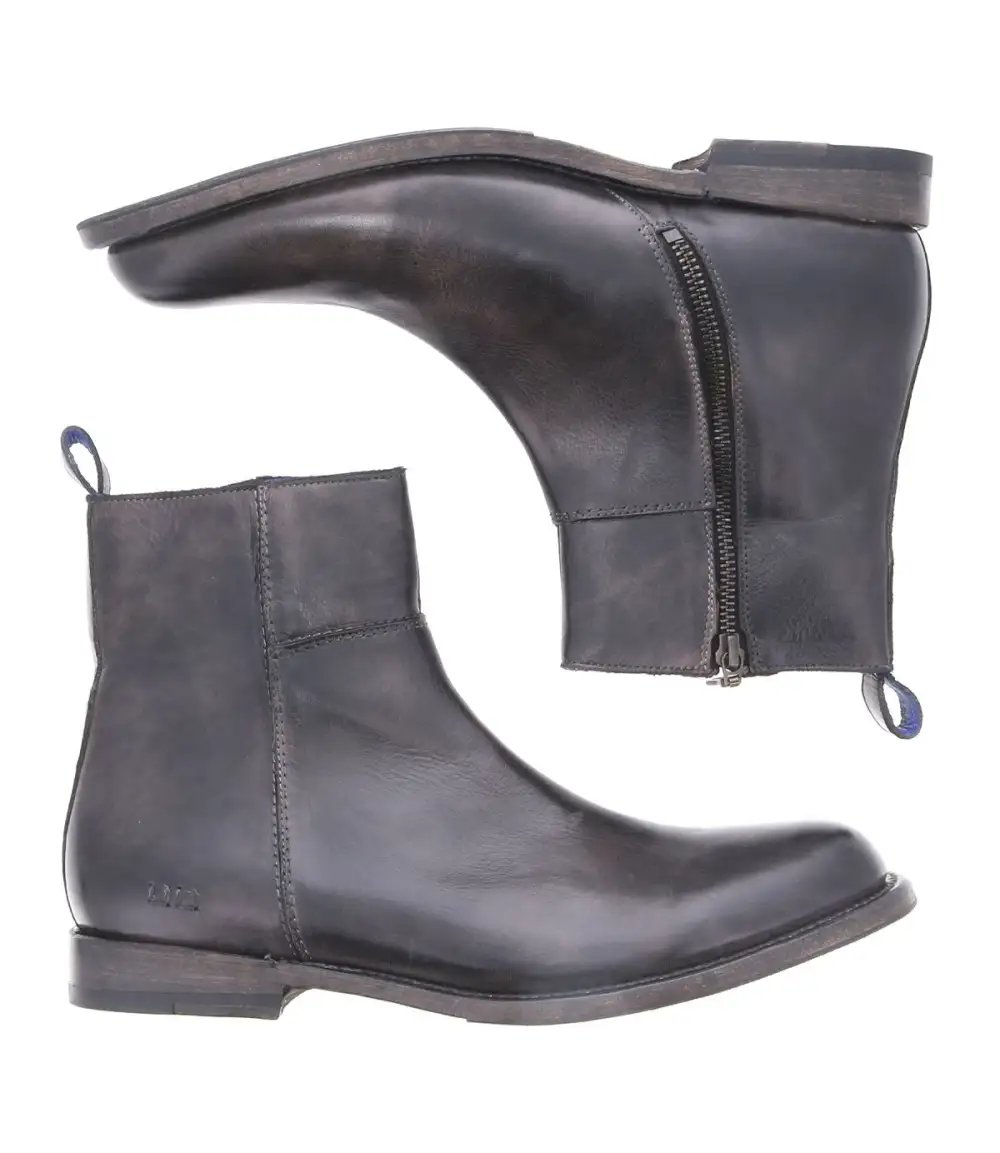 Low-Top Leather Heritage Ankle Boots