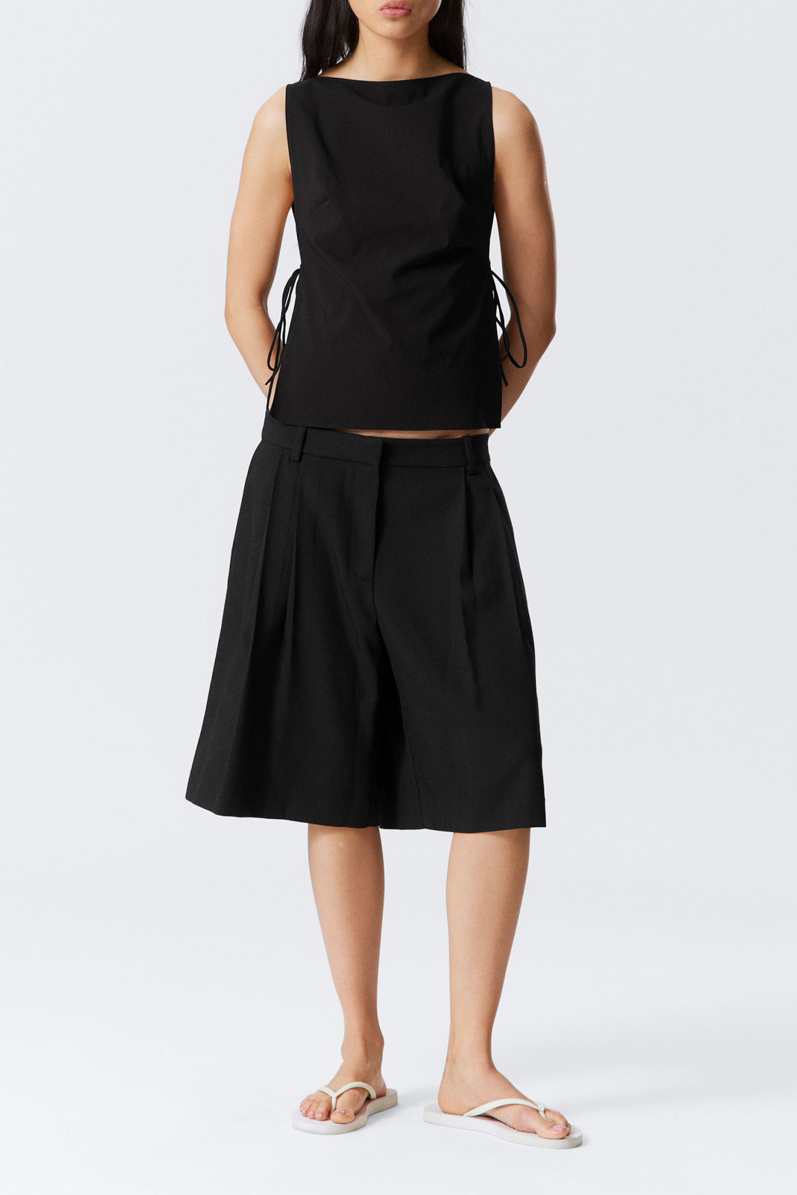 Side Tied Boat Neck Tank
