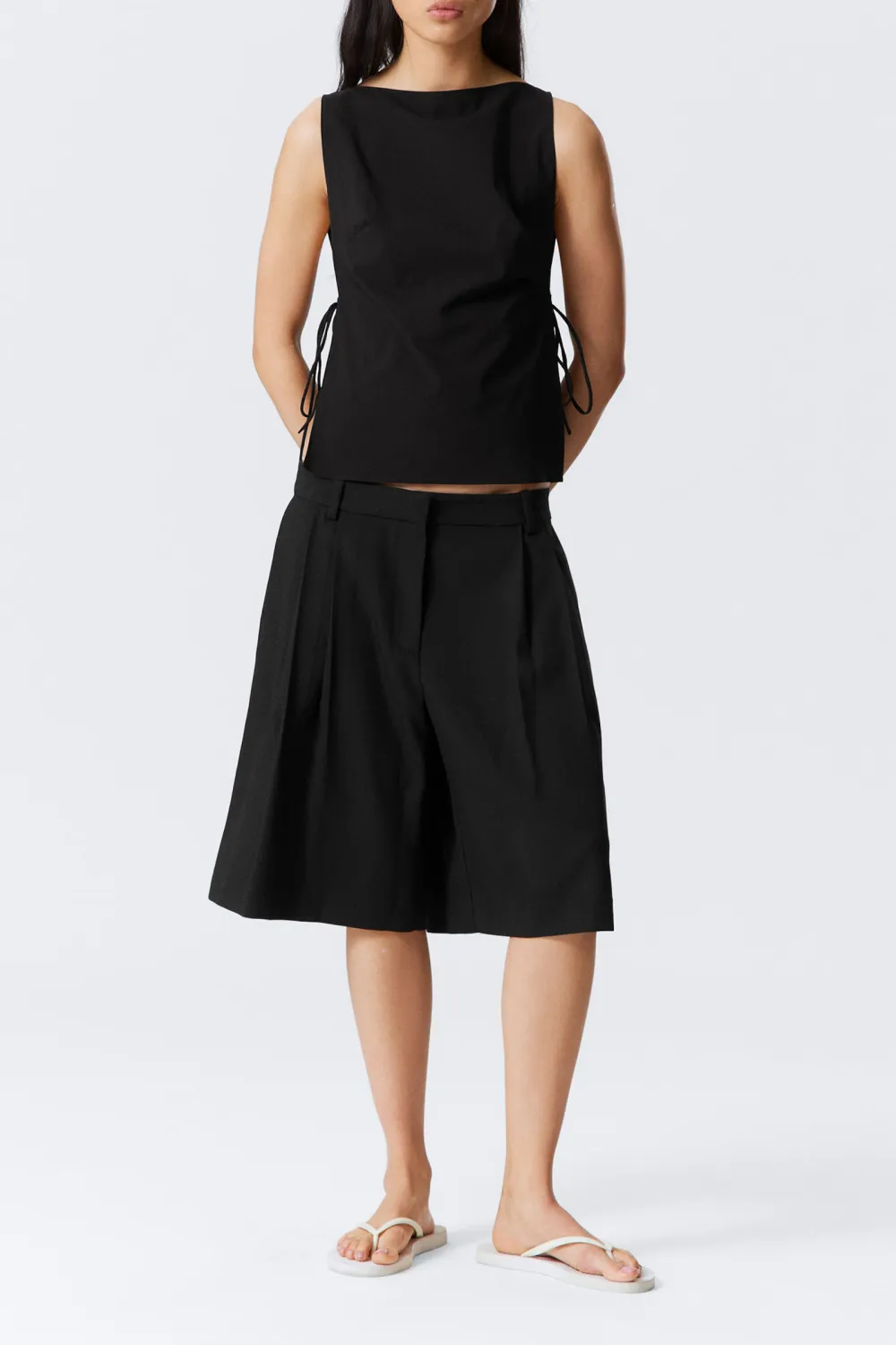 Side Tied Boat Neck Tank
