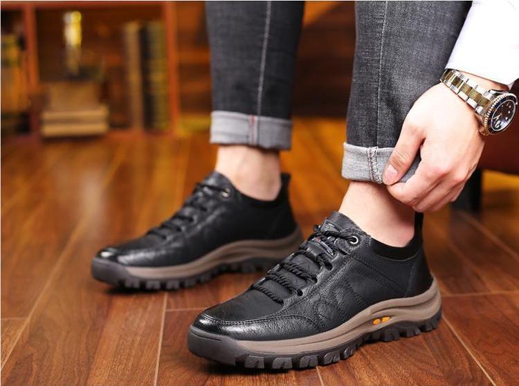 MEN'S CASUAL HAND-STITChHEDD LEATHER SHOES