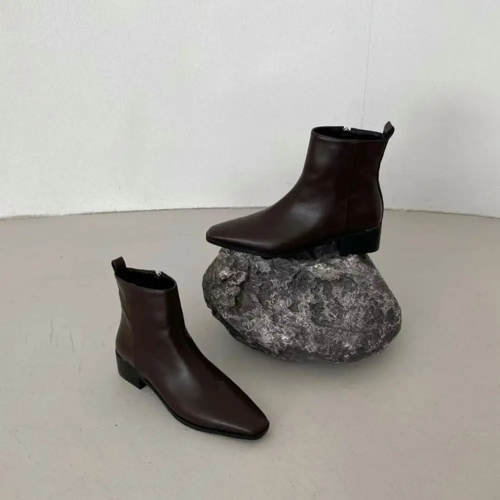 Everyday Classic Faux Leather Everyday Flats Boots
