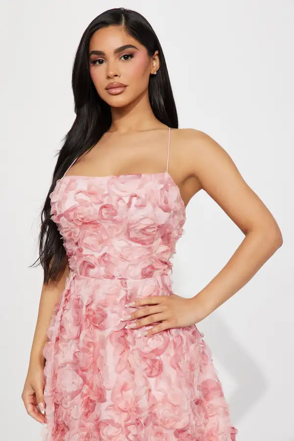 Flower Baby Mini Dress - Pink