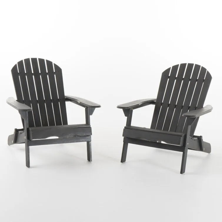 Woking Acacia Outdoor Adirondack Chair Set