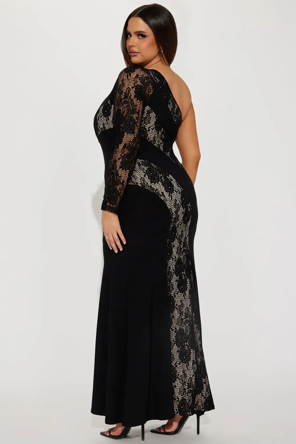 Mallory Lace Maxi Dress - Black