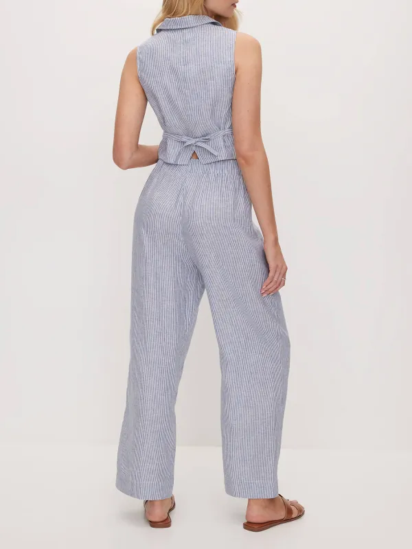 Stripe Linen Blend Pant