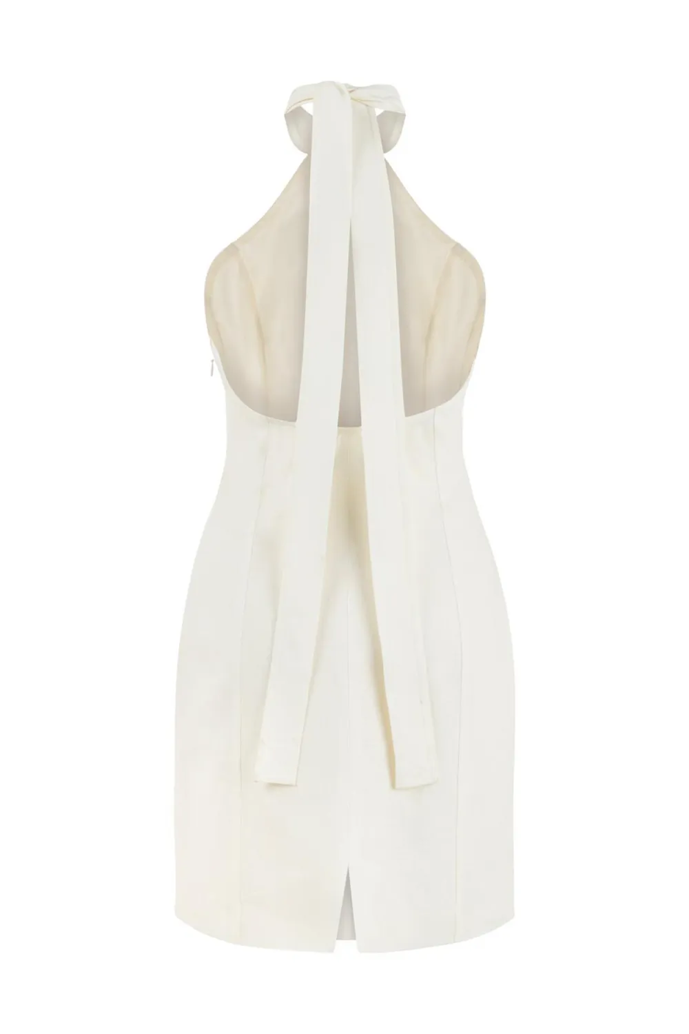Halter Linen Mini Dress