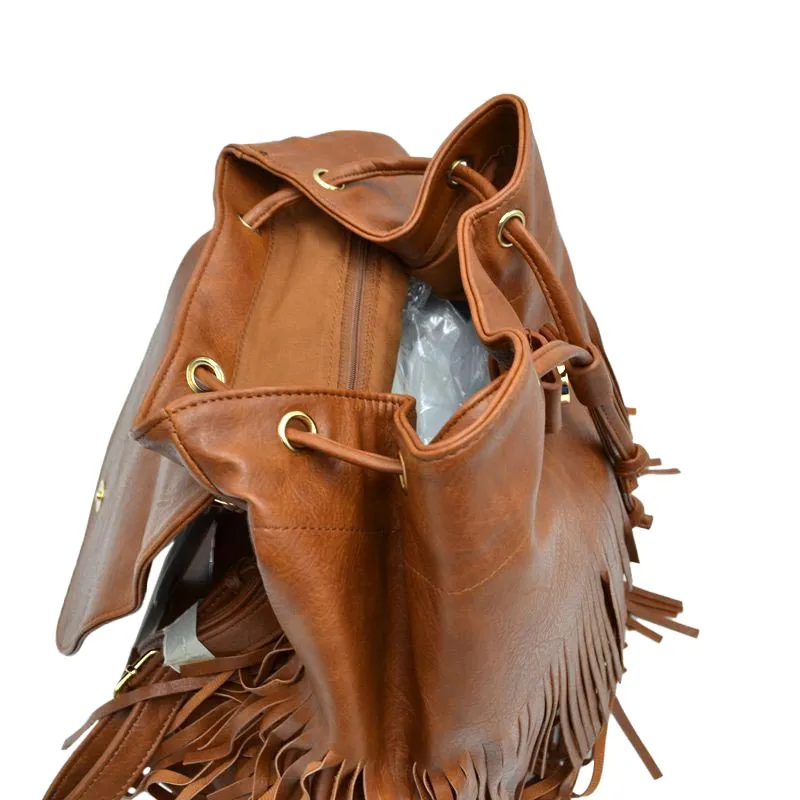 Vegan Leather Stylish Backpack