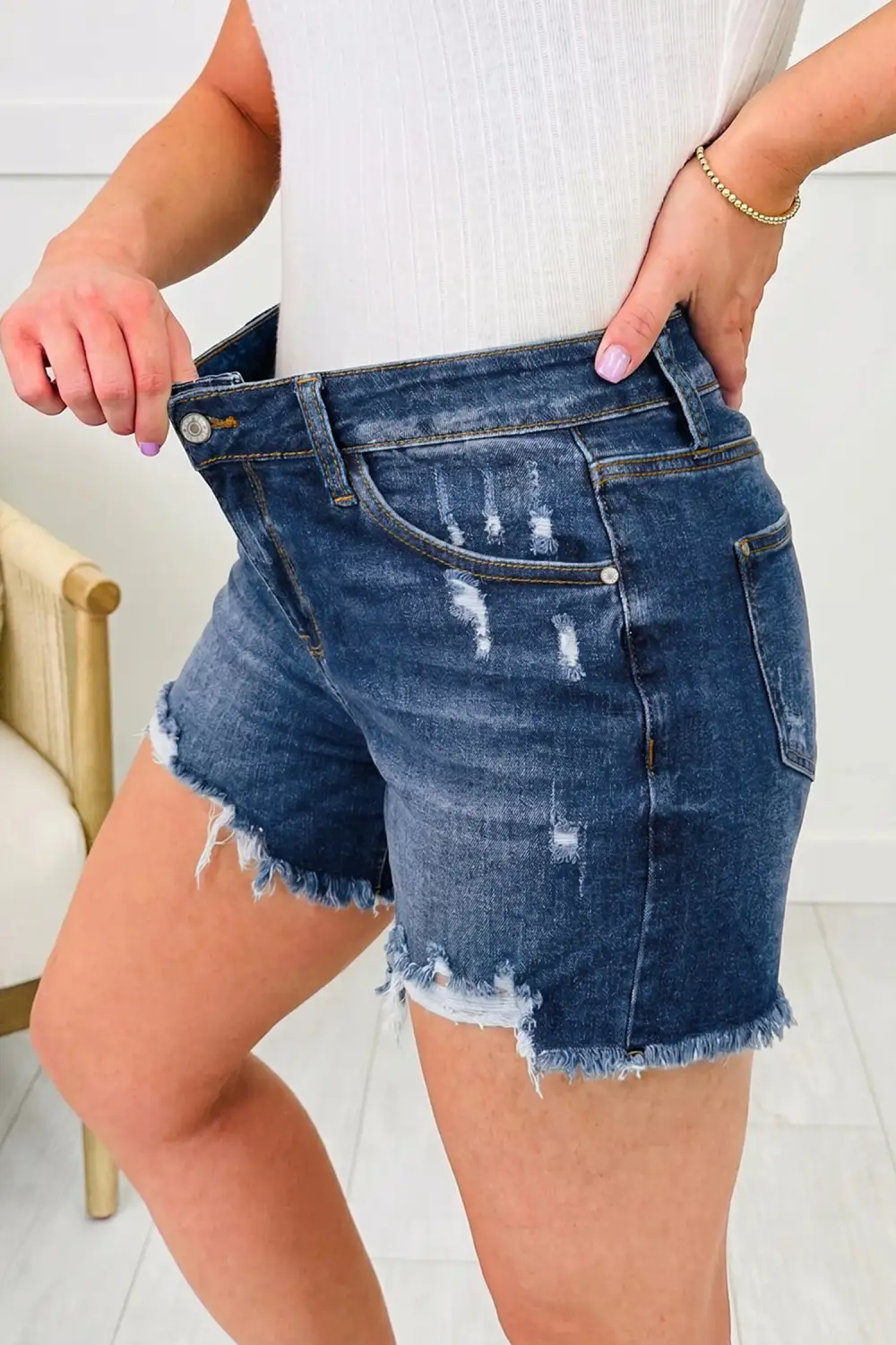 Weekend Edge Denim Shorts