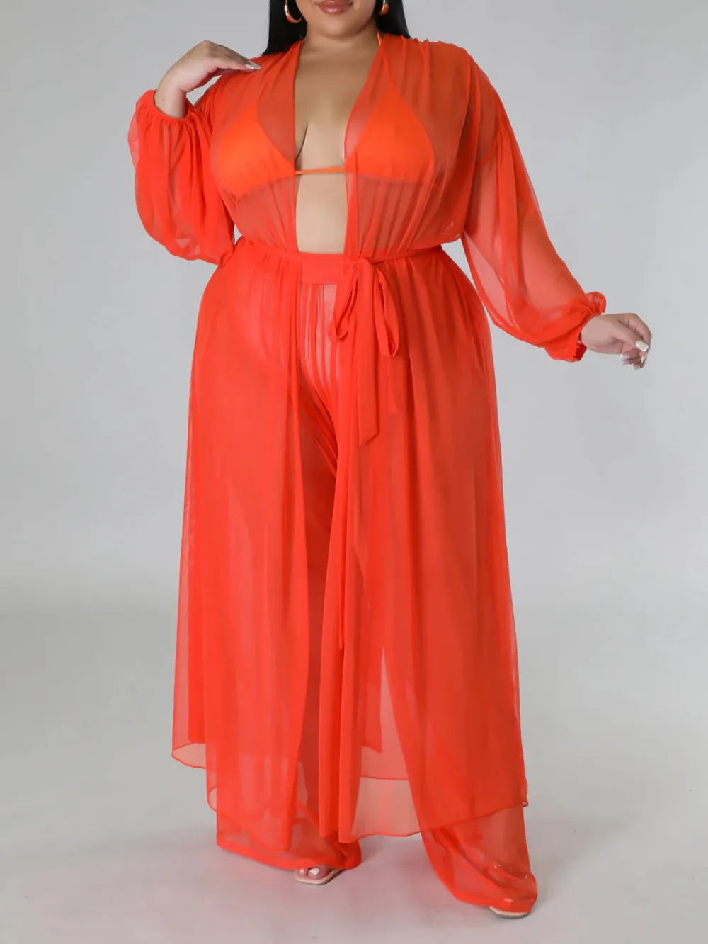 Women'S Fashion Plus-Size Tulle Suit