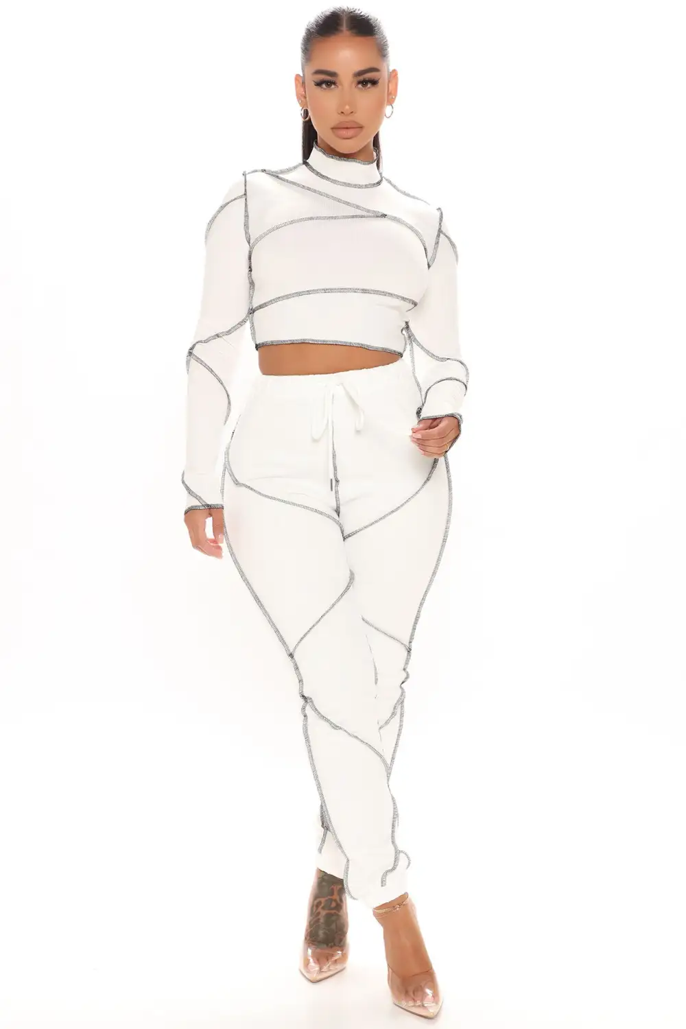Mutual Feelings Jogger Set - White