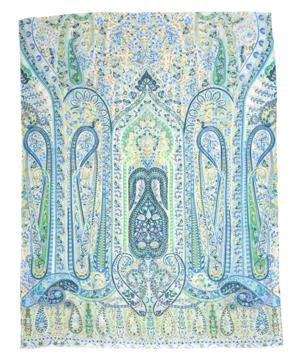 Casual Style Watercolor-Inspired Print  Wrap