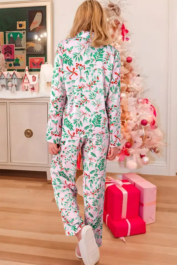 Satin Feel  Pajama Set