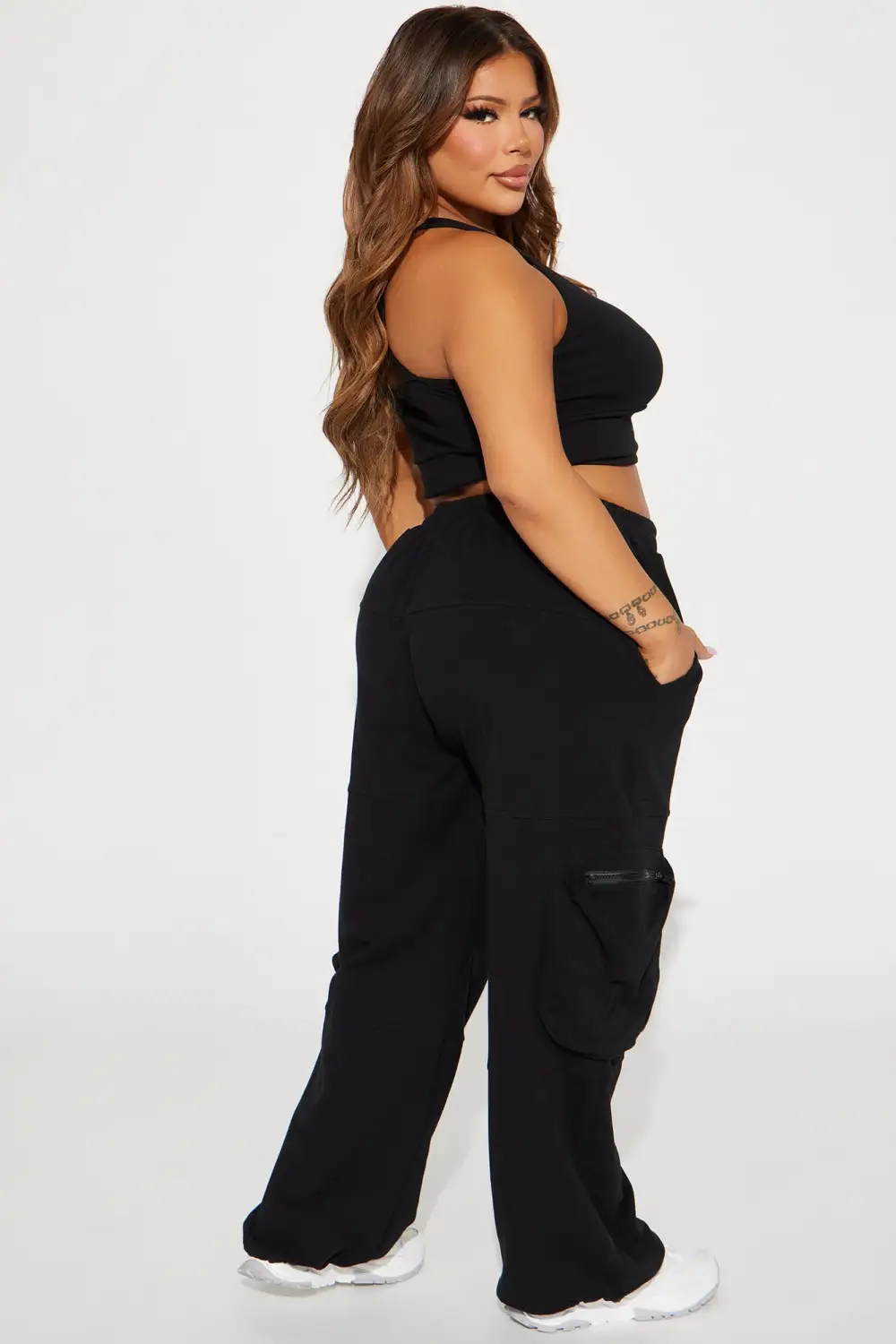 Gone Again Jogger Set  - Black