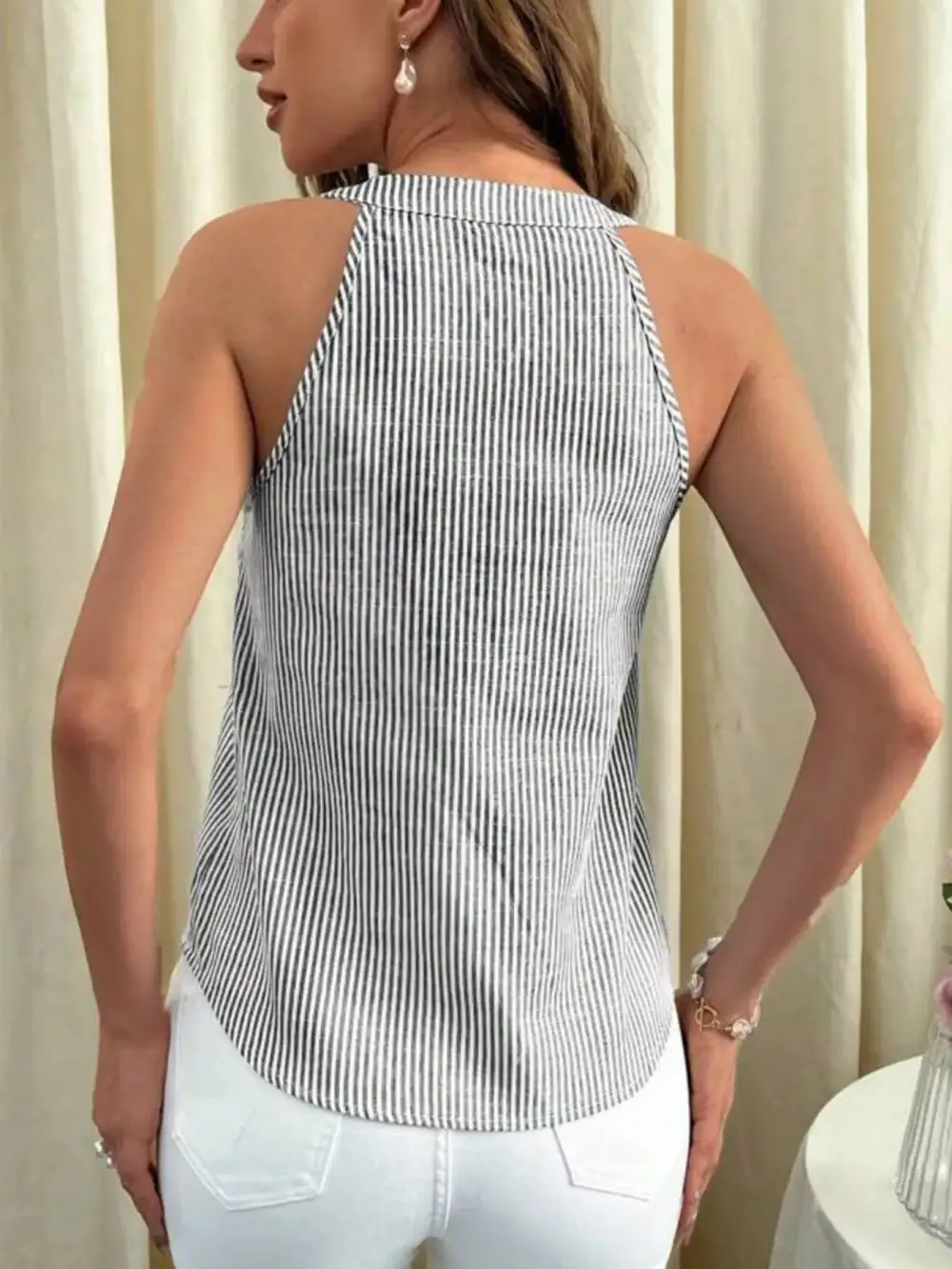 Button Front Tank