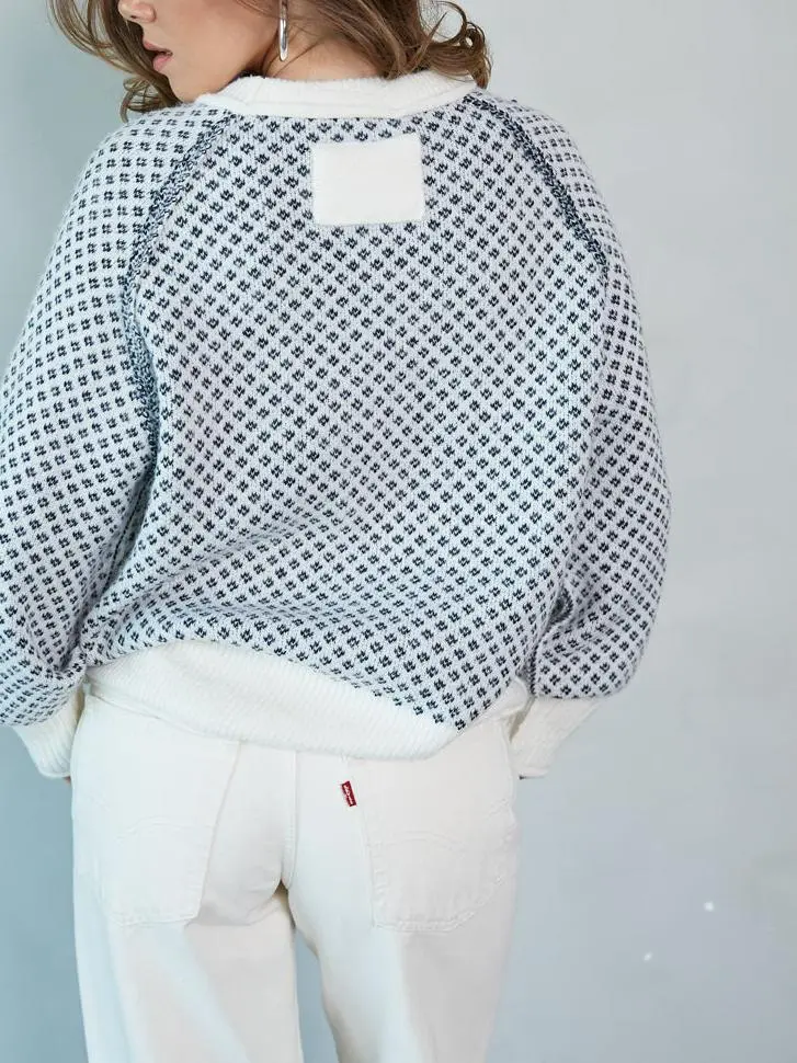 Ditsy Argyle Sweater