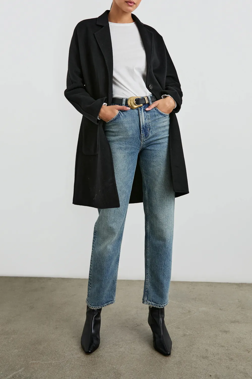 Beige Simple And Warm Women's Coat