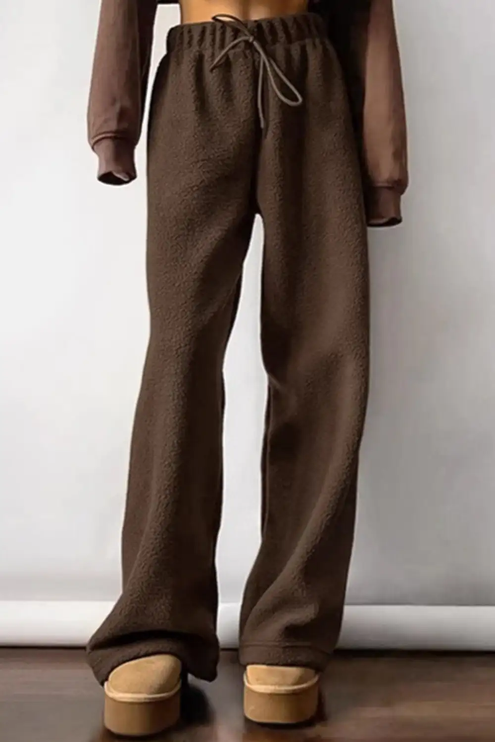 Fleece Elastic Waist Pants