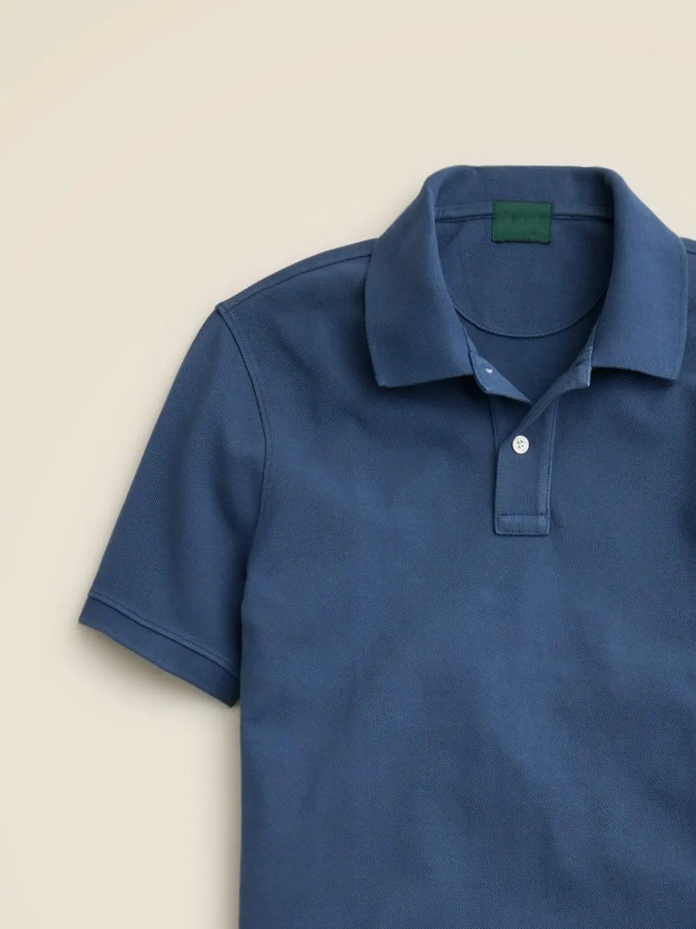 Navy Blue Short Sleeve Casual Polo Shirt