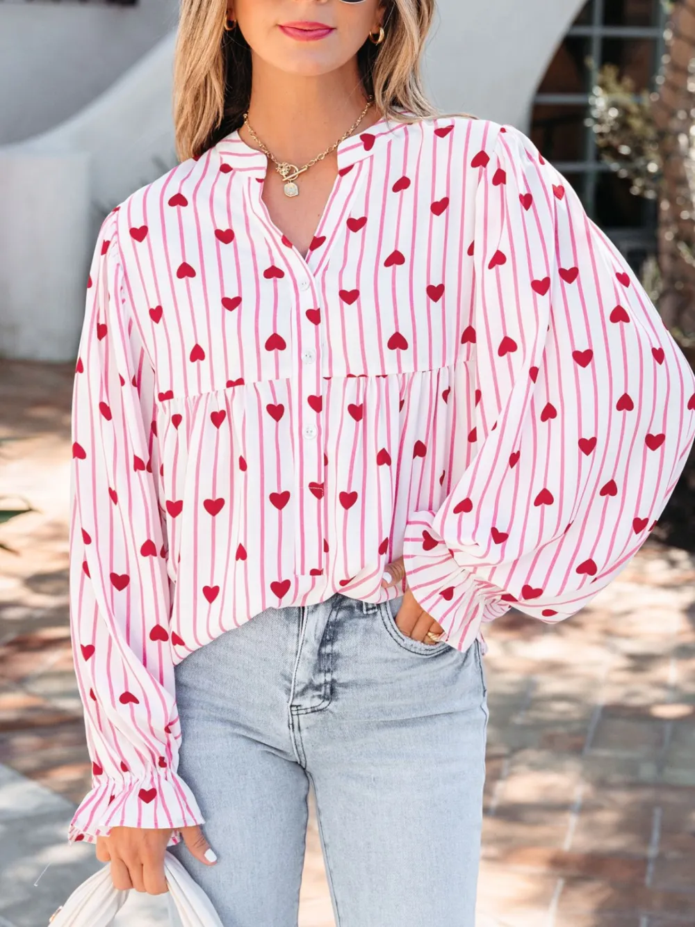 Refined Striped Textured Printed Shirt