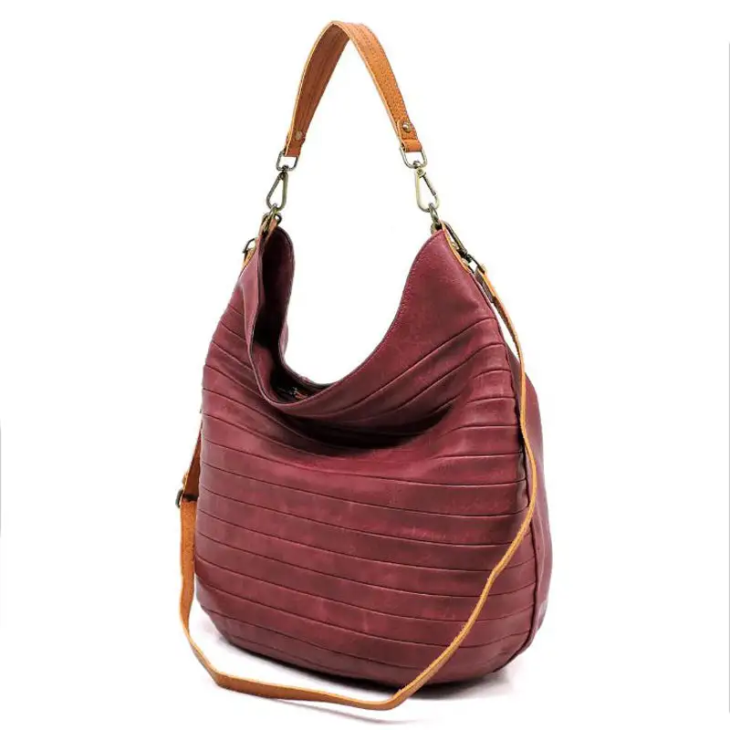 Striped Tote Shoulder Bag