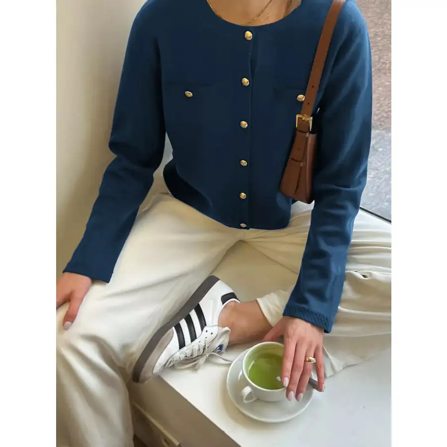 Classic Button Down Knit Cardigan