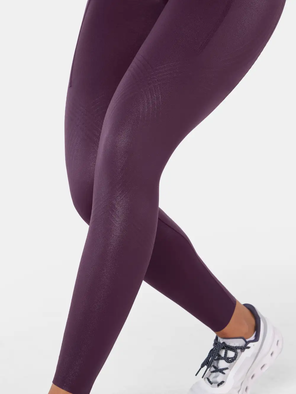 Body Sculpt Faux Leather Side Pocket Leggings