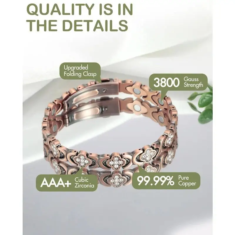 Infinity Clover Copper Bracelet
