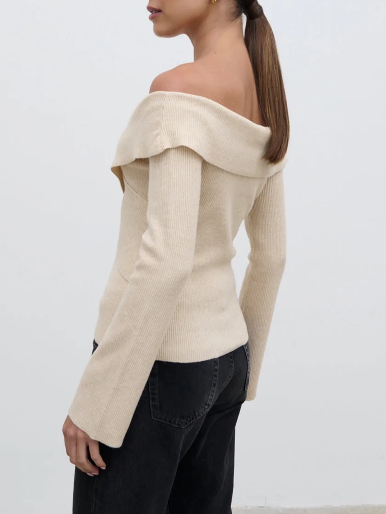 Cross Over Knit Top