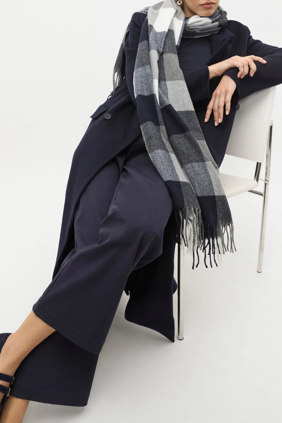 Modern Checkerboard Scarf