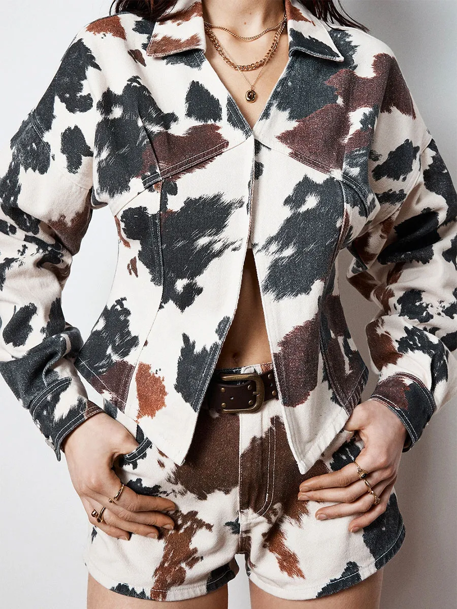 Ladies' Loose-Fitting Chiffon Floral Blouse