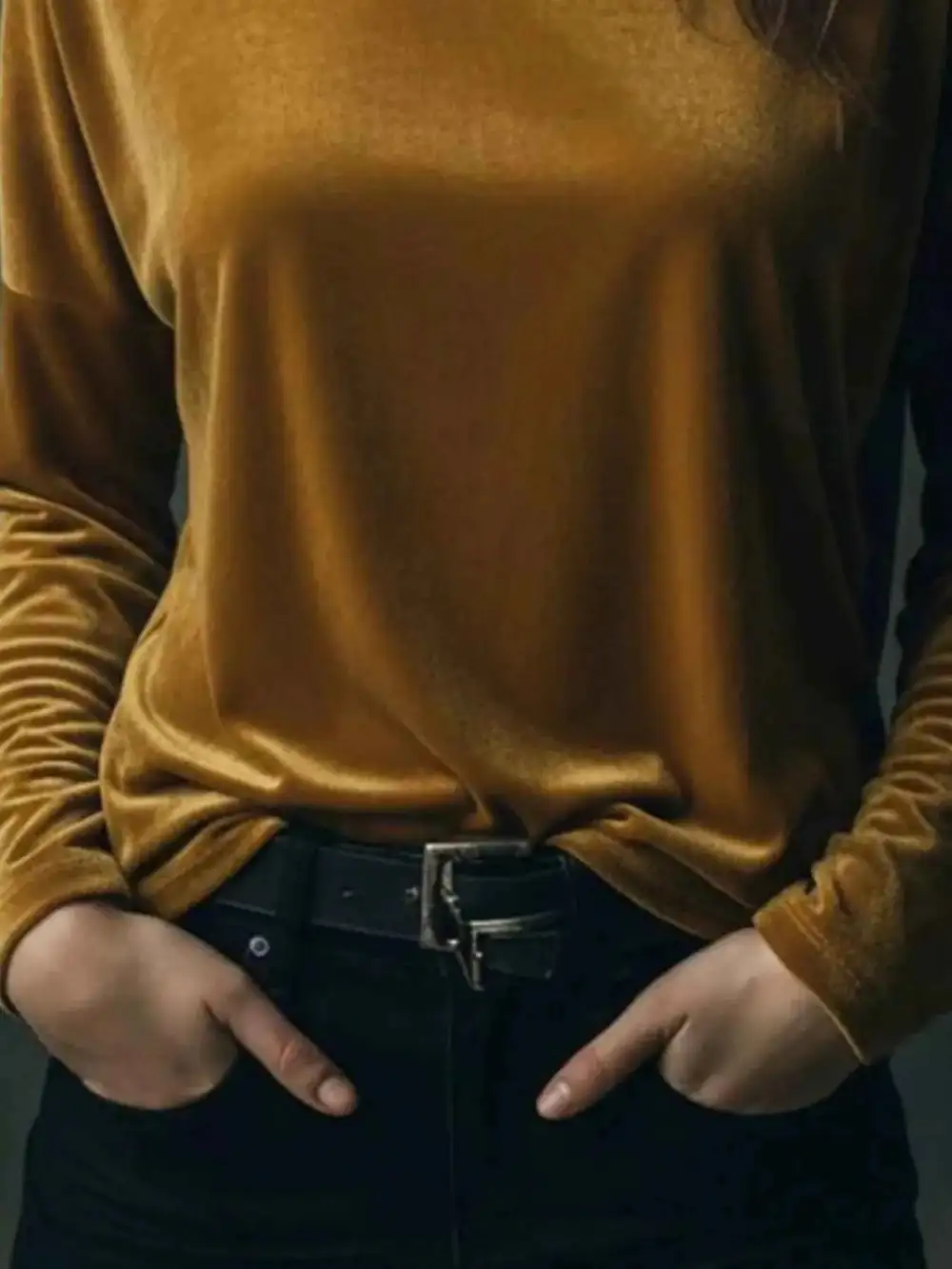 Velvet Long Sleeve T-Shirt